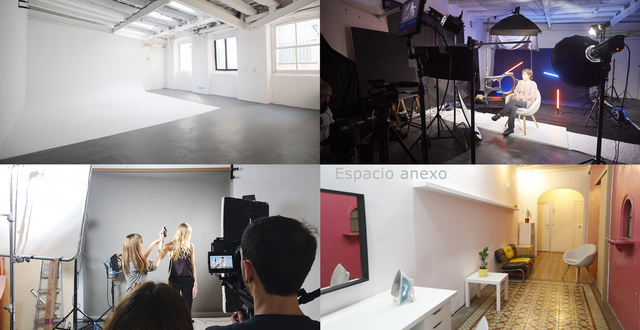 Alquiler estudio fotográfico en Barcelona Luz Natural o artificial | Estudio 2